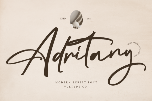 Adritany: A Script Font for Elegant Design