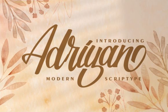 Adriyan: A Script Font for Elegant Campaigns
