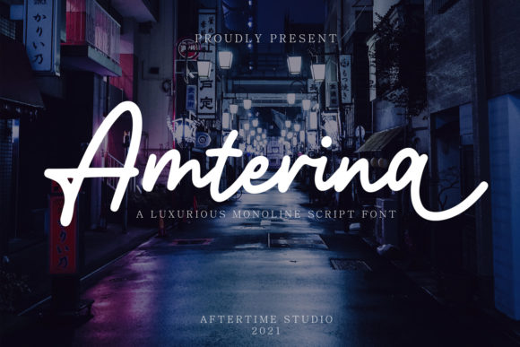 Amterina: A Dazzling Script Font