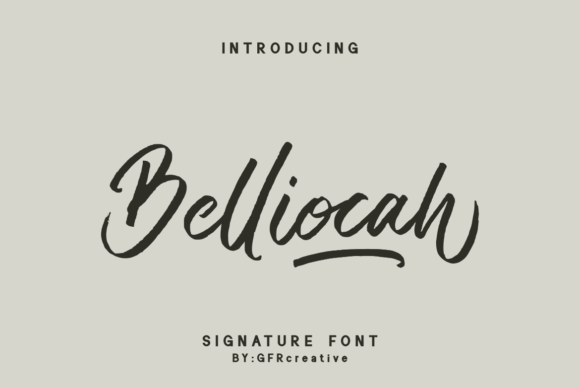 Belliocah: A Refined Script Font