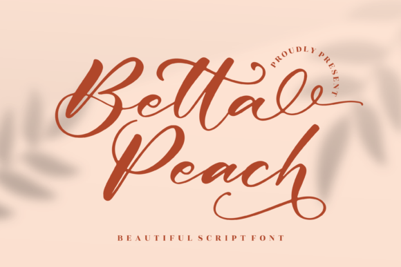 Betta Peach: A Script Font for Creative Projects