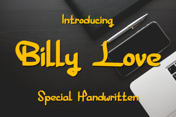 Billy Love Font: Playful Script for Editorial Design