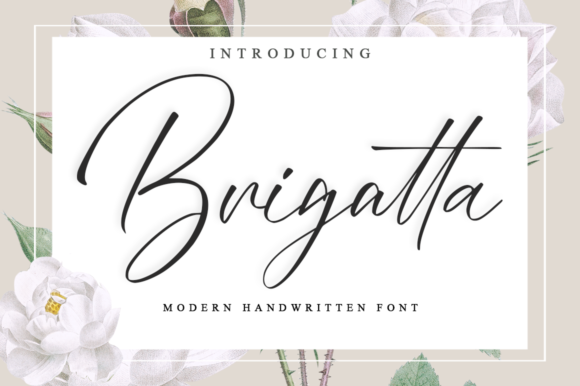 Brigatta Font: Elegant Script for Web Design