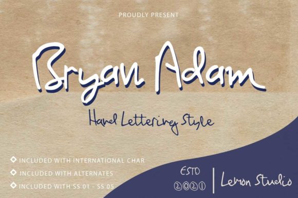 Bryan Adam Font: A Script Typeface That Elevates Digital Design