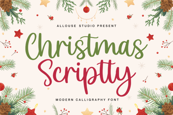 Christmas Scriptty: A Luxurious Script Font