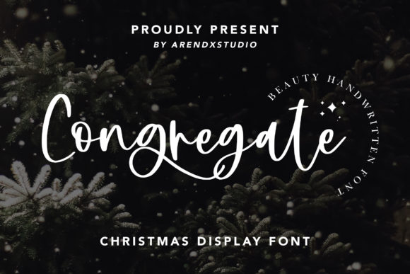 Congregate: A Script Font for Elegant Design