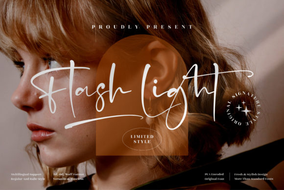 Flash Light: A Script Font for Elegant Campaigns