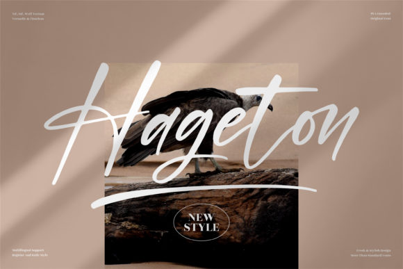 Hageton: A Script Font for Elegant Design