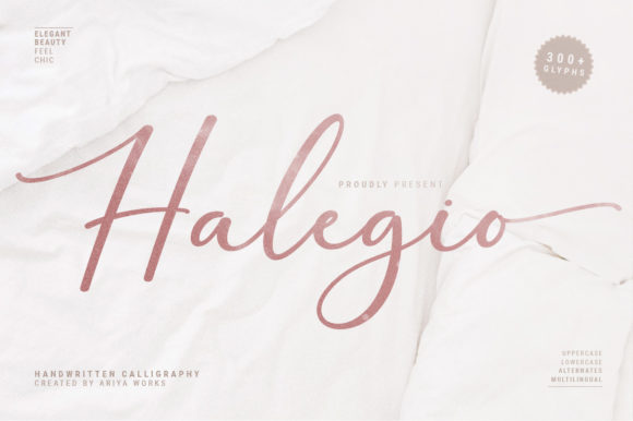 Halegio: Elegant Script Font
