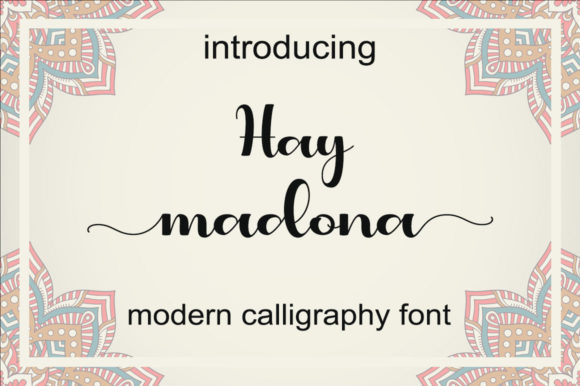 Hey Madona: A Script Font for Elegant Design