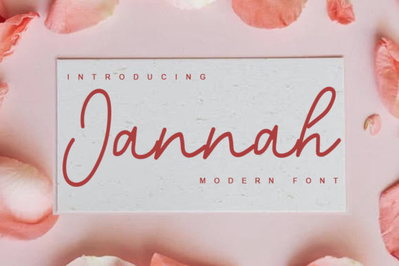Jannah: A Chic Script Font