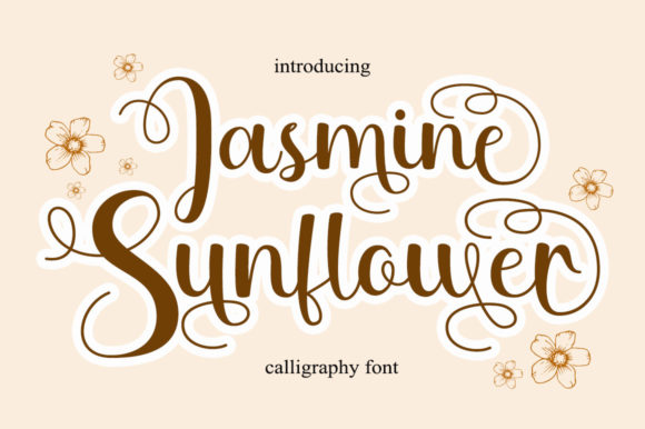 Jasmine Sunflower Font for Creative Projects