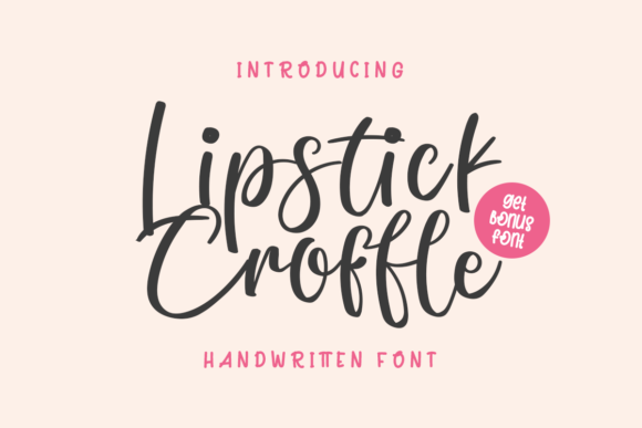 Lipstick Croffle: A Playful Script Font