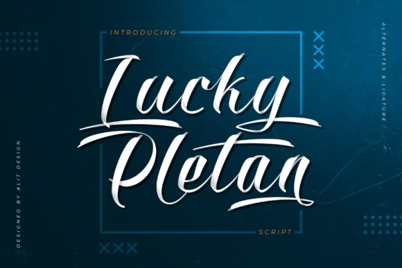 Lucky Pletan: A Script Font for Web Designers