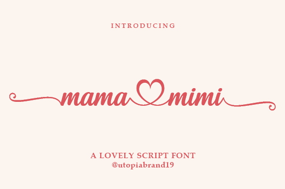 Mama Mimi: A Script Font for Real Projects