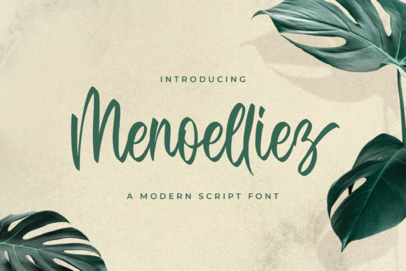 Menoelliez: A Script Font for Creative Campaigns
