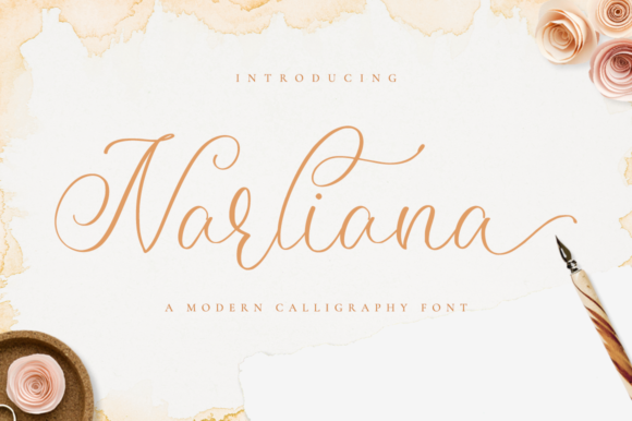 Narliana: A Graceful Script Font for Creative Projects