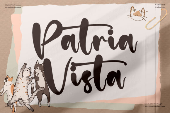 Patria Vista: Elegant Script Font for Business