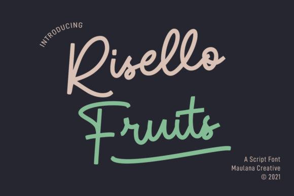 Risello Fruits Font for Elegant Design