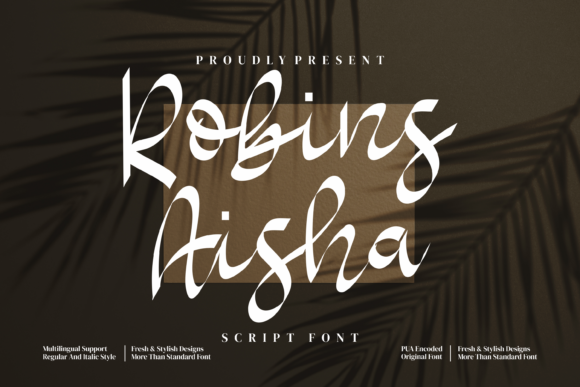Robins Aisha: Elegant Script for Designers