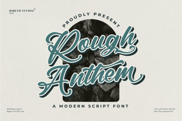 Rough Anthem: A Script Font for Elegant Design