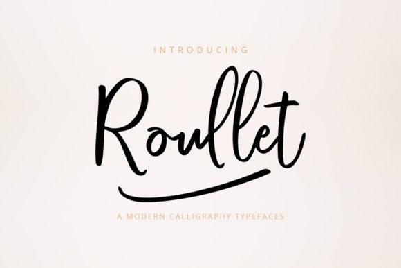 Roullet Font: A Delightful Script Typeface for Craft Creations