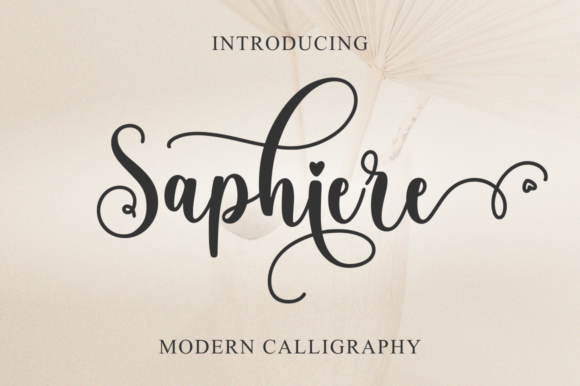 Saphiere: A Script Font for Web Design