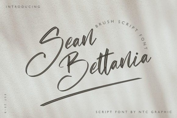Sean Bettania Font for Elegant Design