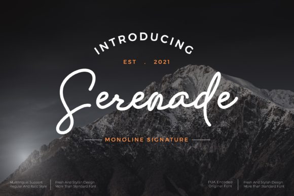 Serenade: A Delicate Script Font