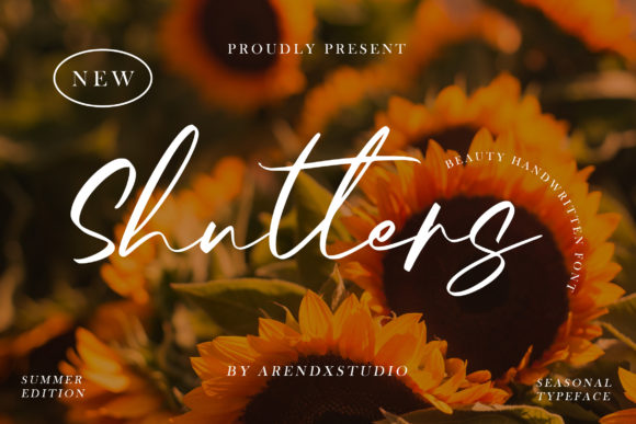 Shutters: A Script Font for Elegant Design