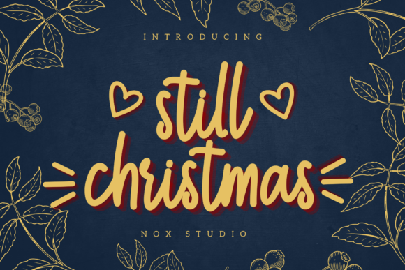 Still Christmas Font for Creative Design