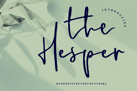 The Hesper: A Stylish Script Font