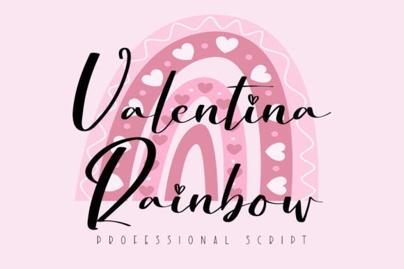 Valentina Rainbow: A Magical Script Font