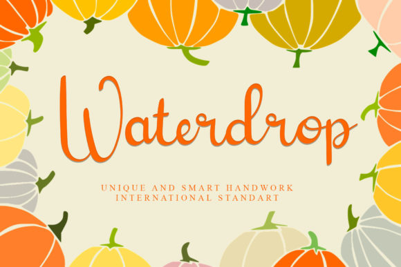 Waterdrop: A Playful Script Font