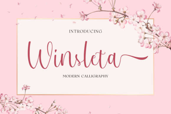 Winsleta: A Handwritten Font for Elegant Design